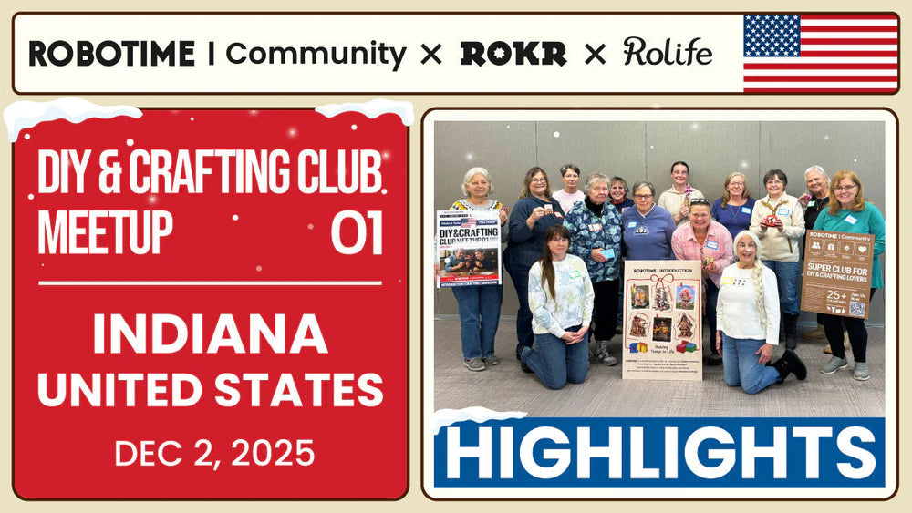 Indiana Crafters Brave Snow for a Heartwarming Robotime DIY Fan Meetup