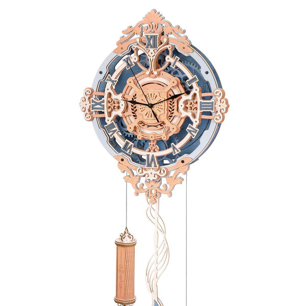 ROKR Romantic Touch Wall Clock Mechanical 3D Wooden Puzzle LC701